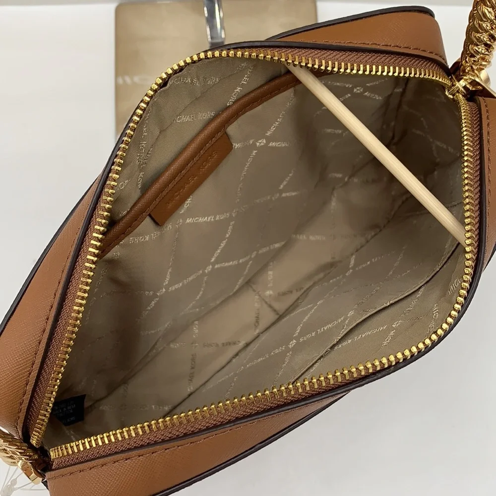 MICHAEL KORS JET SET TRAVEL LARGE EAST WEST CHAIN CROSSBODY BAG LUGGAGE